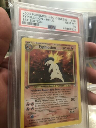 TYPHLOSION 1st Edition NEO GENESIS Pokemon18111 PSA 10 Gem Mint