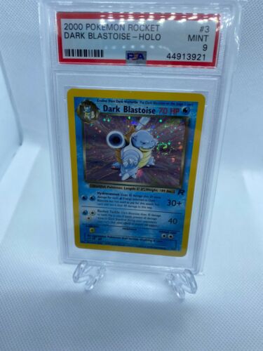 2000 Pokemon Rocket Dark Blastoise Holo Psa 9 Beautiful Swirl