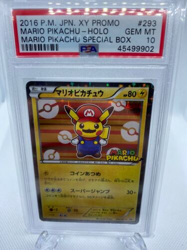 2016 Pokemon Mario Xy Promo Special Box Holo PSA 10