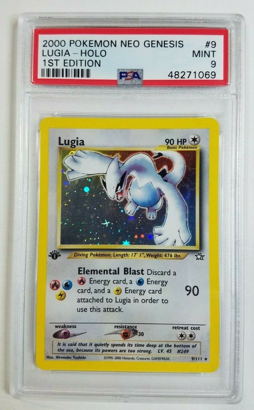 2000 Pokemon Neo Genesis 1st Edition Holo Lugia 9111 PSA 9 Mint