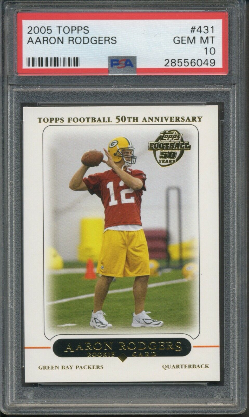 2005 Topps Football Aaron Rodgers ROOKIE RC 431 PSA 10 GEM MINT