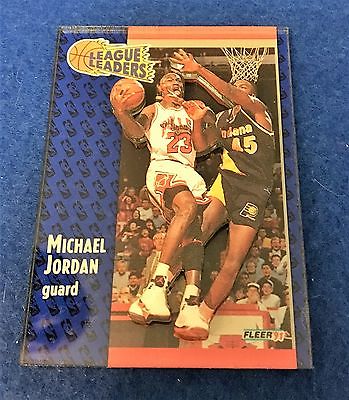 199192 Fleer 3D Acrylic Redemption Michael Jordan League Leaders 220