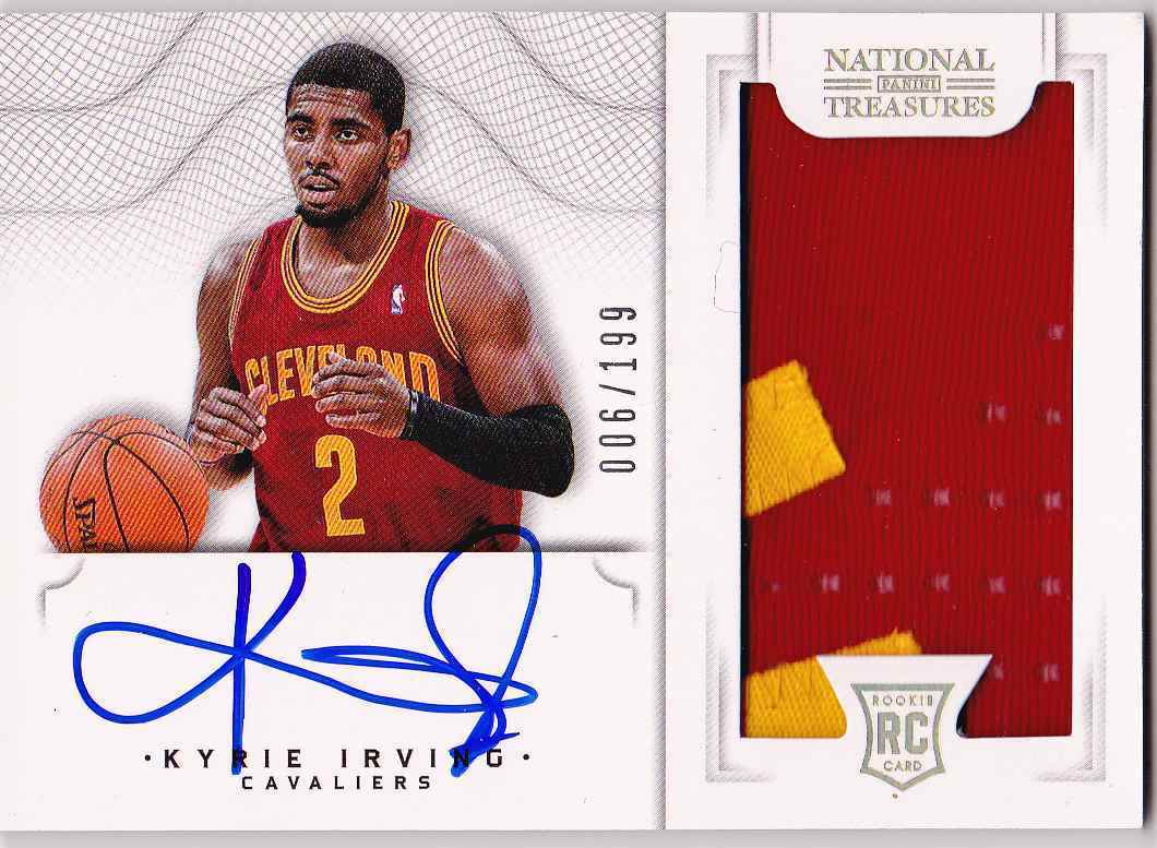 Kyrie Irving 1213 Panini National Treasures Rookie Patch Auto RPA 006199