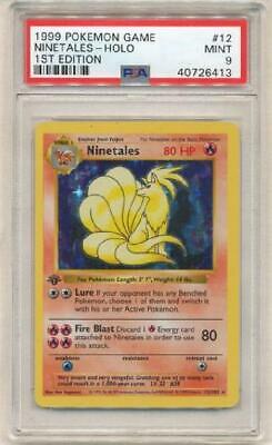 Ninetales  12102  PSA Mint 9  Holo Rare 1st Edition  Pokemon Card 3Q6