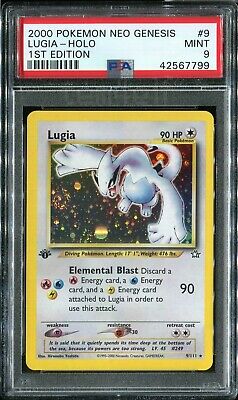 Lugia Neo Genesis 1st Edition PSA 9 MINT Holo 9111 Pokemon Card 2000 Pack Game