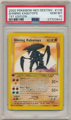 Shining Kabutops  108105  PSA Gem Mint 10  Holo 1st Pokemon Card Neo RK6