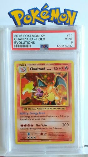 Charizard XY Holo Evolutions  PSA 9  Pokemon Card  MINT  No Reserve