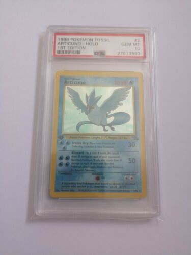 Pokemon Articuno 1st Edition Holo PSA 10 Fossil