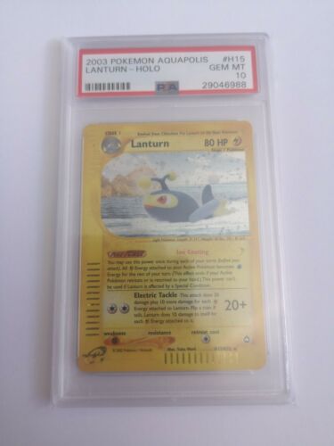 Pokemon Lanturn Holo PSA 10 Aquapolis