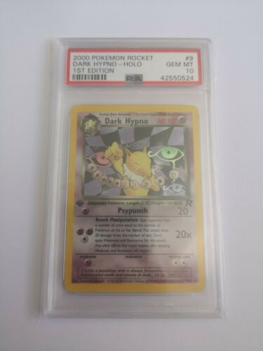 Pokemon Dark Hypno 1st Edition Holo PSA 10 Team Rocket