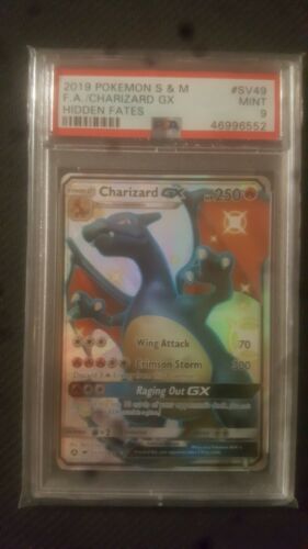 2019 Pokemon Hidden Fates Shinny Charizard GX SV49 PSA MINT 9