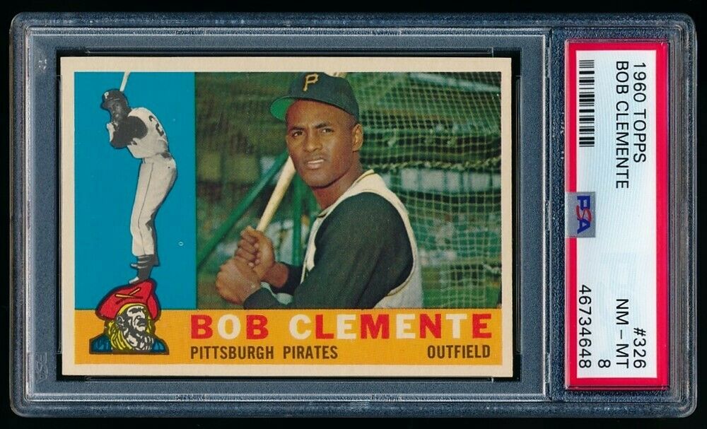 ROBERTO CLEMENTE 2500 PSA 8 NMMT MINT PIRATES HOF 326 60 1960 TOPPS BASEBALL