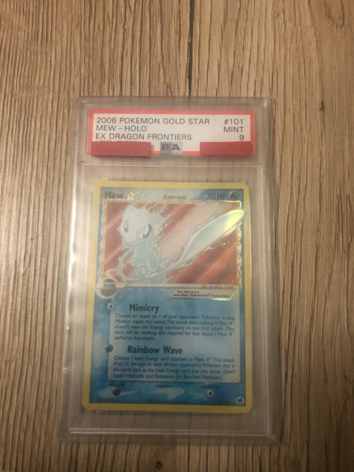 Mew Goldstar psa 9 EX DRAGON FRONTIERS 2006 100100 Mint Pokemon