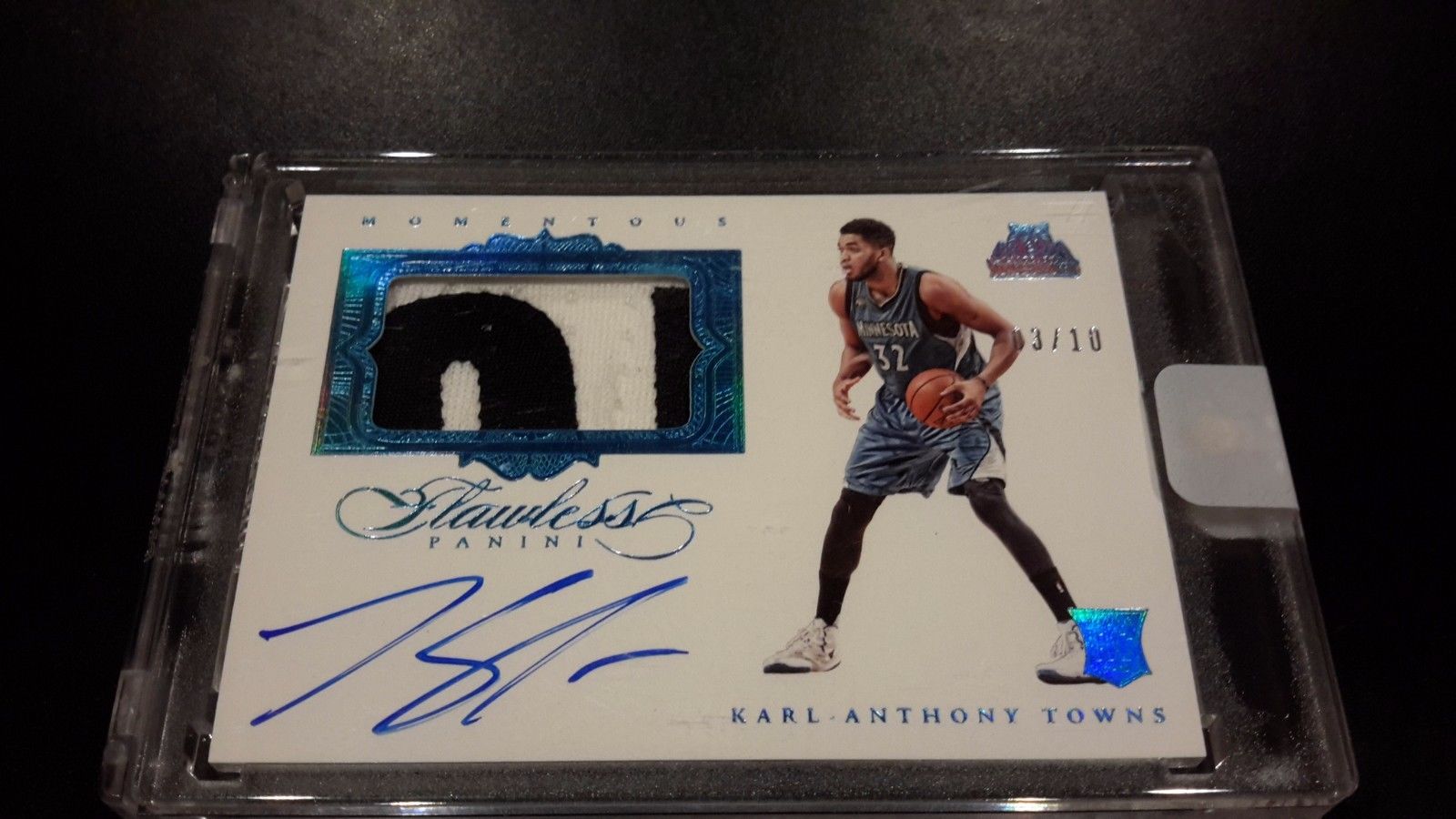 201516 KARLANTHONY TOWNS FLAWLESS ROOKIE PATCH AUTO 10 LETTERS RPA KAT