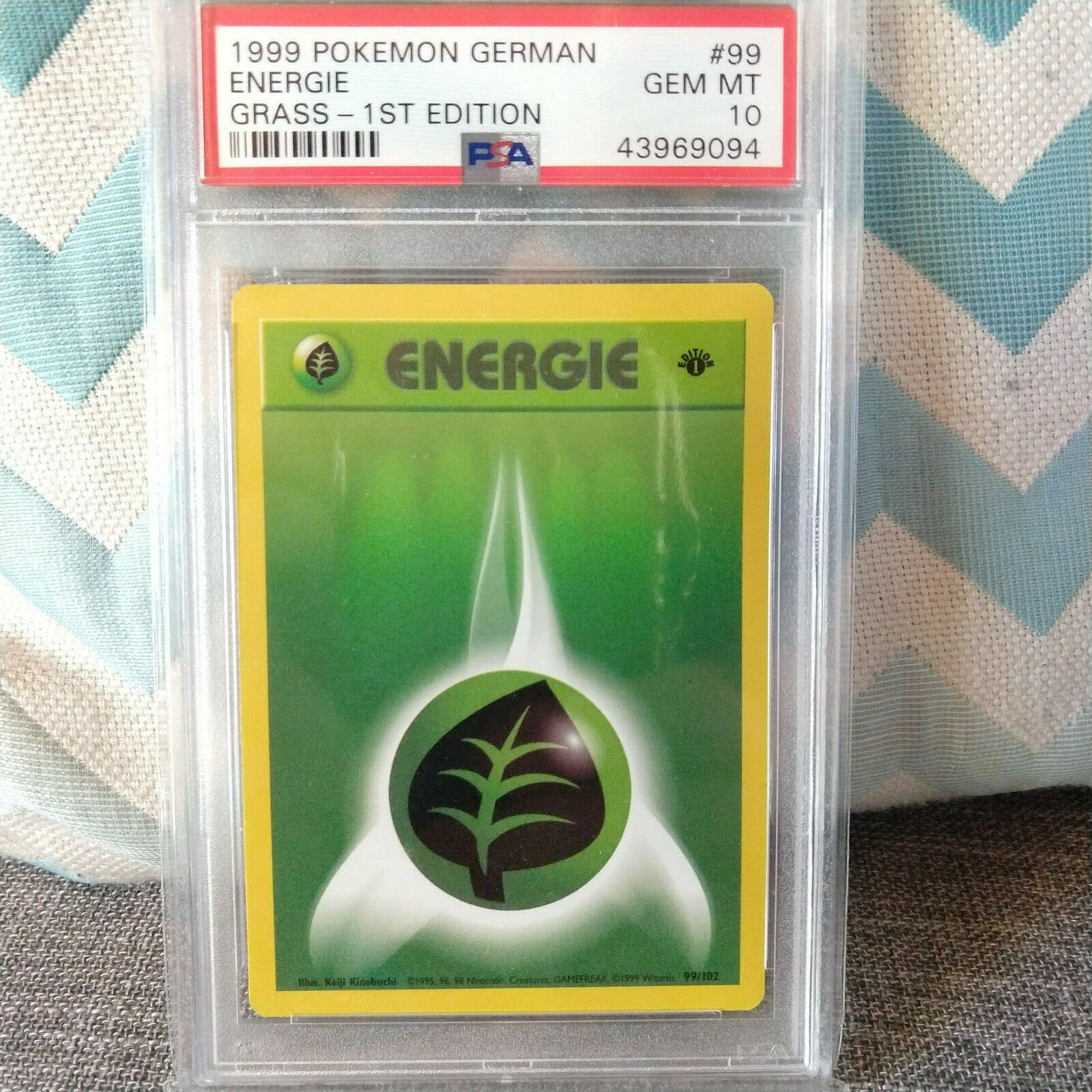 Pokemon Energie Energy Edition 1 Gras grass PSA 10 GEM MINT