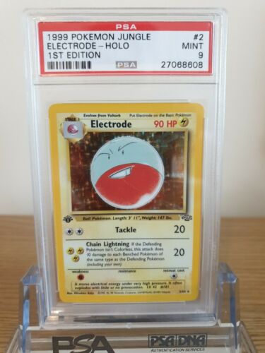 PSA 9 MINT 1st Edition Electrode Holo 264  Jungle Pokemon Card 