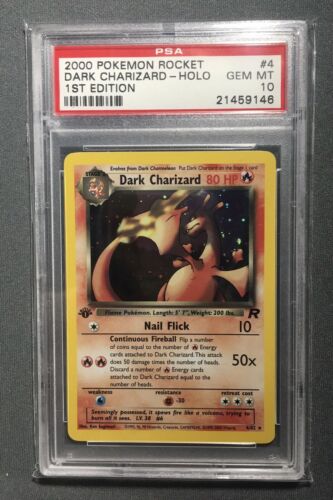 2000 Pokemon Team Rocket  Dark Charizard 1st Edition Holo PSA 10 GEM MINT