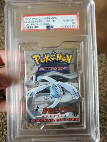 PSA 10 1st Edition Neo Genesis Sealed Pokemon Booster Pack  Lugia Artwork