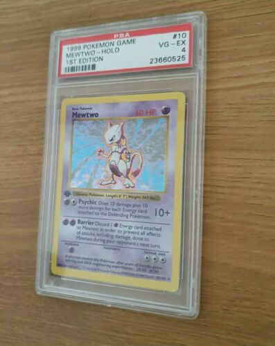 Mewtwo Holo Pokemon Card Rare PSA first edition 1999