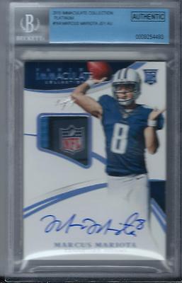 2015 Immaculate MARCUS MARIOTA Auto NFL Shield Tag 11 platinum rc rookie 164