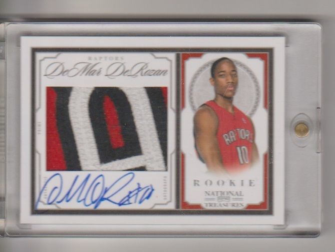 200910 Panini National Treasures Auto RC Rookie Patch Card DeMar DeRozan 6199 