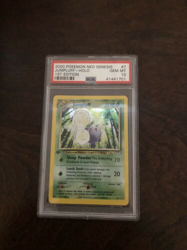 Pokemon 1st Edition Neo Genesis Jumpluff Holo PSA 10  Gem Mint Low Pop