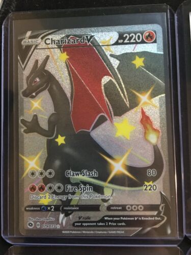 Freshly Packed Mint Secret Rare Pokemon Charizard V Shiny 079073 BGS PSA 10