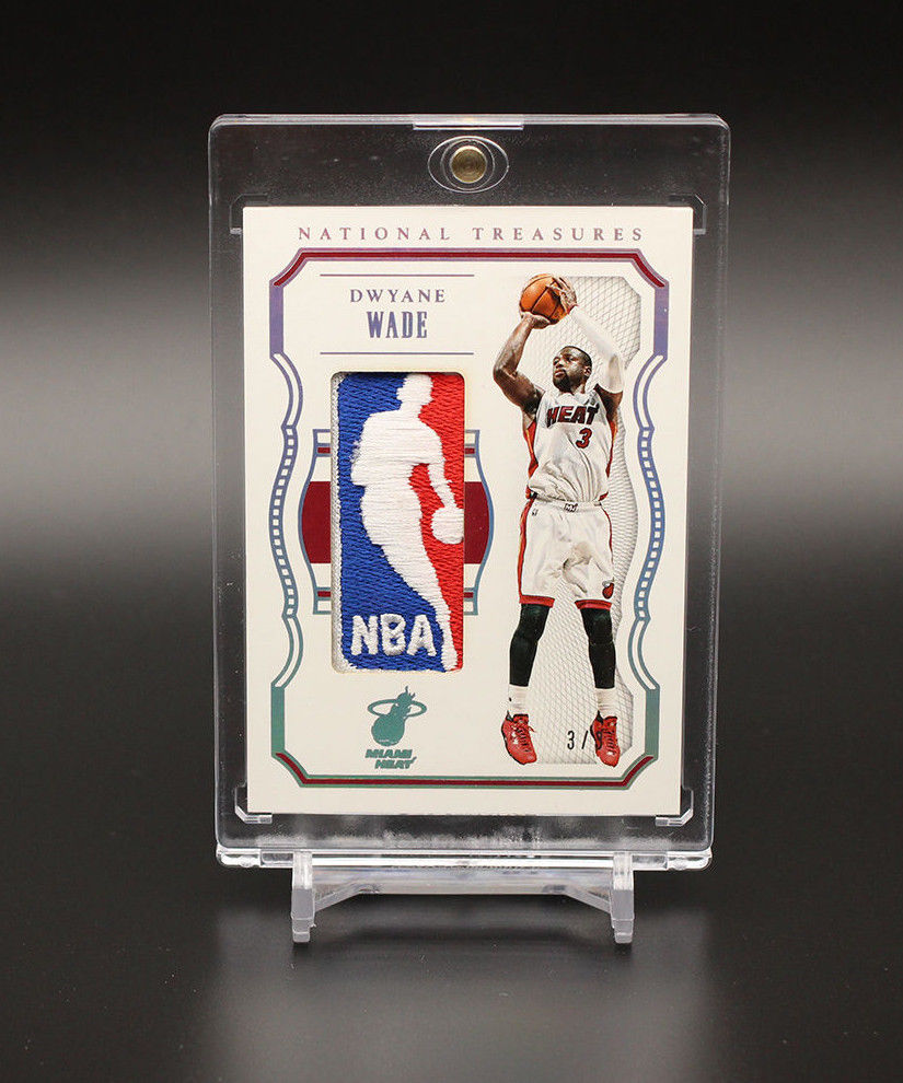 201516 Panini National Treasures NBA Logoman Dwyane Wade 33 Jersey 11 