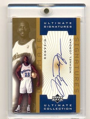 200102 Upper Deck Ultimate Collection Michael Jordan Gold Auto Autograph 123