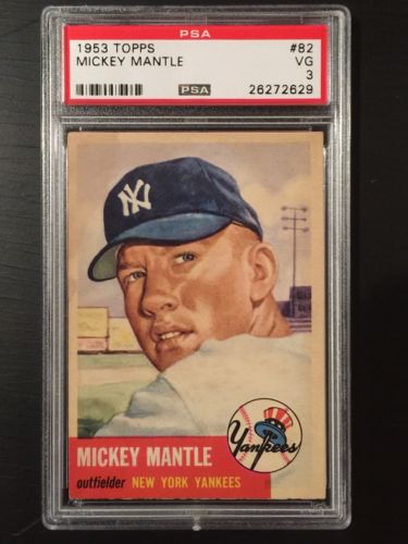 1953 Topps Mickey Mantle PSA 3