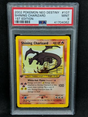 Shining Charizard 1st edition Holo Strong PSA 9 Neo Destiny 2002 Pokemon Card