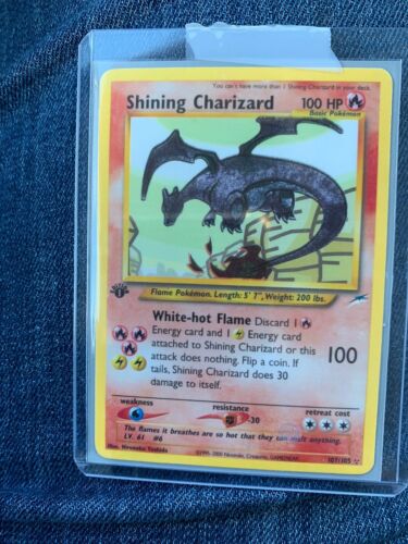 1st Edition Shining Charizard 107105 PROXY Neo Destiny Pokemon Card NO RESERVE