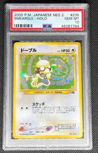 SMEARGLE 235  PSA 10 GEM MINT POKEMON JAPANESE NEO DISCOVERY 2 HOLO CARD