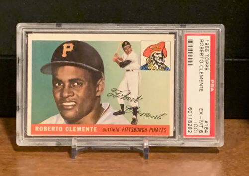 1955 Topps Roberto Clemente Rookie Pirates 164 OC  Baseball Card PSA 6