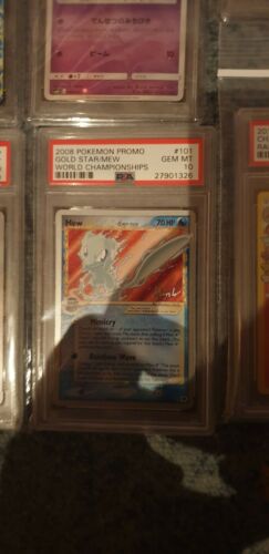 Pokemon Mew Gold Star 2008 Promo World Championship PSA 10 Pop 19