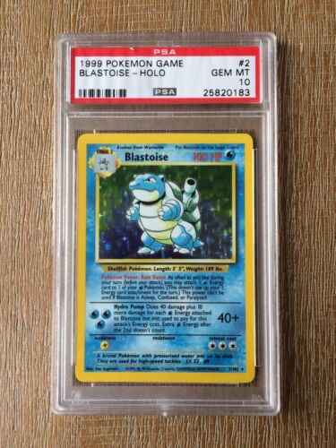 1999 Pokemon Game Blastoise Unlimited Psa 10