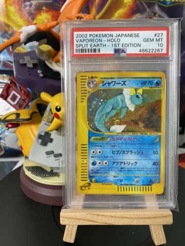 Pokemon Pokmon Karte Vaporeon PSA 10 Split Earth 1 Edition Gem mint