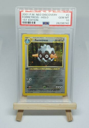 Pokemon PSA 10 Forretress 1st Edition Neo Discovery GEM MINT LOW POP NO RESERVE