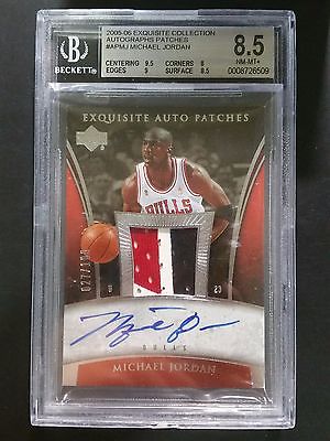 200506 UD Exquisite Collection Michael Jordan Patch 027100 BGS 85 Auto 10