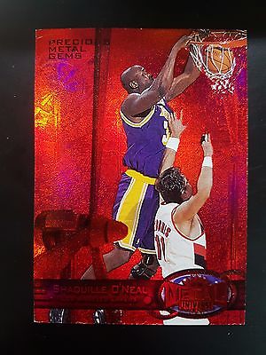 199798 Metal Universe Precious Metal Gems PMG Red Shaquille ONeal 068100 L9