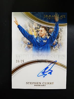 201516 Panini Immaculate Milestone Stephen Curry Auto 1625 M6