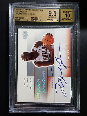 200304 Ultimate Collection Signatures Michael Jordan Auto BGS 95 10x2 Subs O7