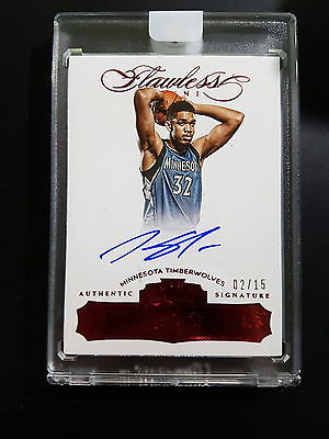 201516 Panini Flawless Signatures Ruby KarlAnthony Towns RC Auto 0215 N9