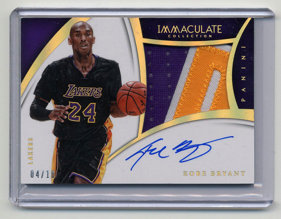 Kobe Bryant 201415 Immaculate Jersey Patch Auto 0410