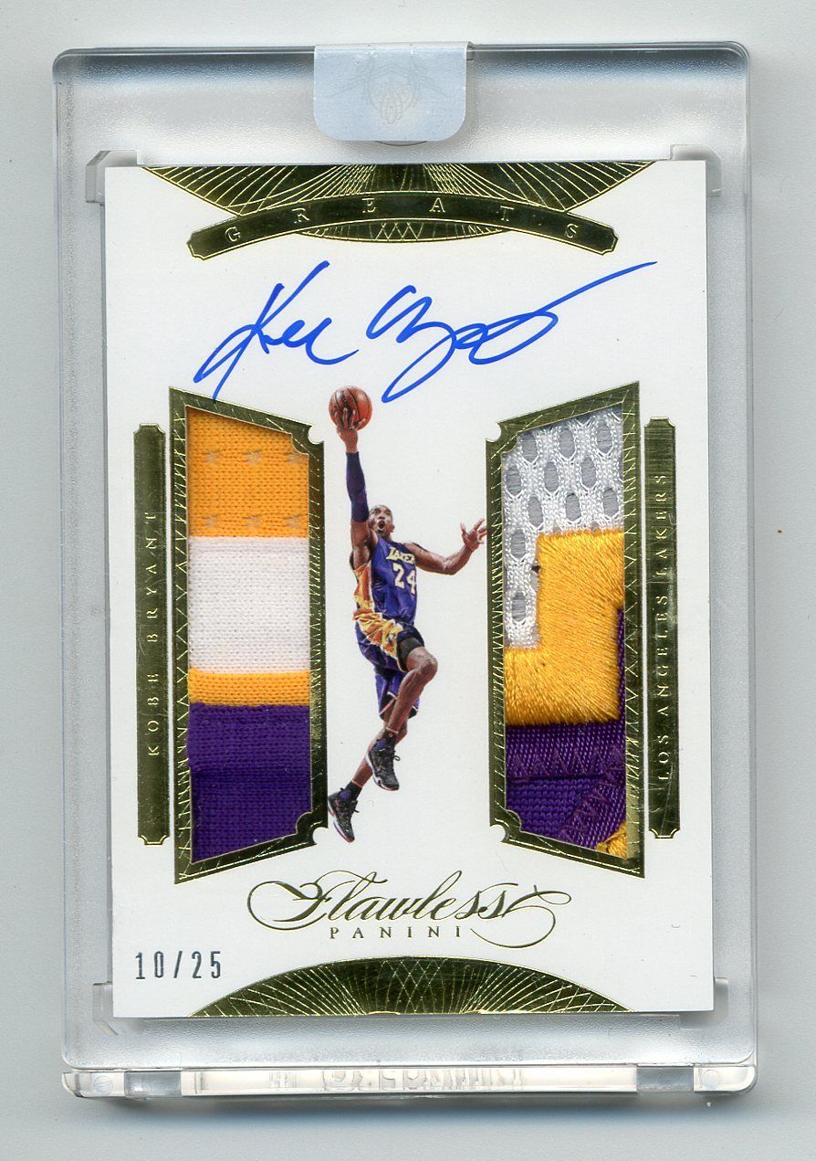 Kobe Bryant 201516 Flawless Jersey Patch Auto 1025