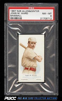 1888 N28 Allen  Ginter John Ward PSA 8 NMMT PWCC