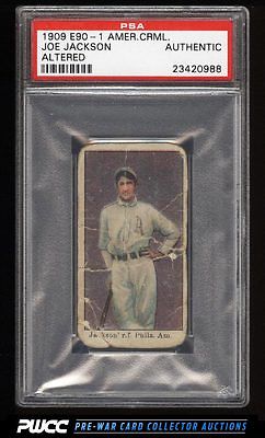 1909 E901 American Caramel Shoeless Joe Jackson ROOKIE PSA AUTHPWCC