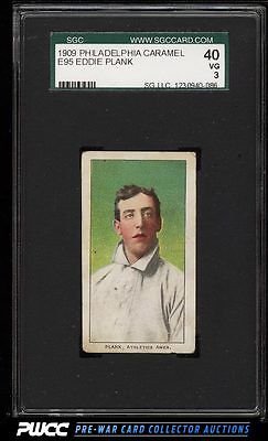 1909 E95 Philadelphia Caramel Eddie Plank SGC 340 VGPWCC