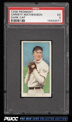 190911 T206 Christy Mathewson DARK CAP PSA 5 EX PWCC