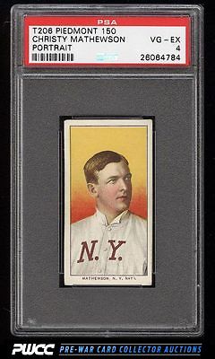 190911 T206 Christy Mathewson PORTRAIT PSA 4 VGEX PWCC